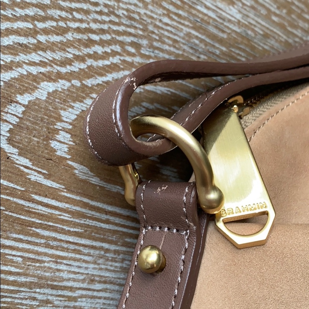 BRAHMIN Haley Gold Wilmington Small Crossbody Bag - Picture 3 of 7